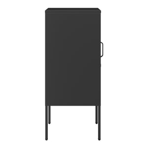 Nachtschrank Hausjärvi 82x35x35 cm Türgriff links Stahl [en.casa]