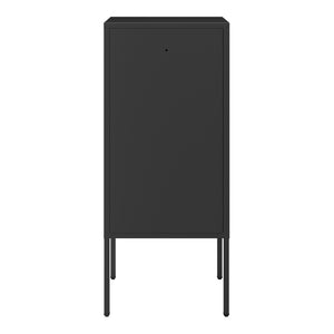 Nachtschrank Hausjärvi 82x35x35 cm Türgriff links Stahl [en.casa]