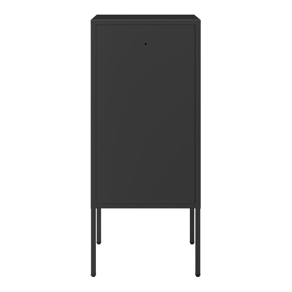 Nachtschrank Hausjärvi 82x35x35 cm Türgriff links Stahl [en.casa]
