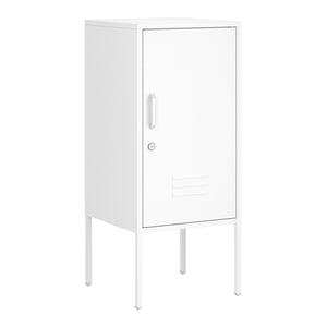 Table de chevet Hausjärvi avec poignée à gauche acier 82 x 35 x 35 cm [en.casa]
