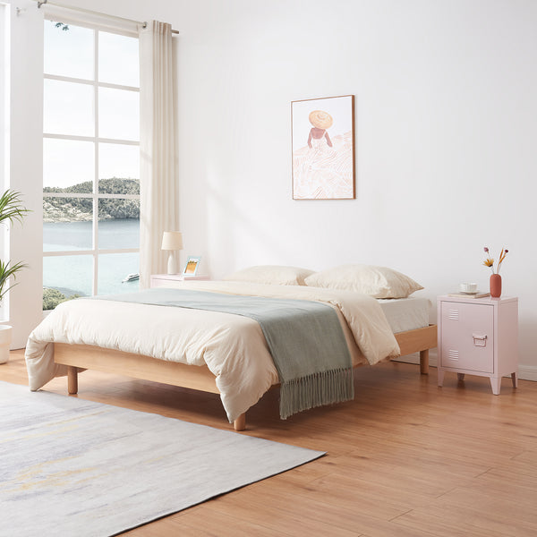Lot de 2 tables de nuit Inari acier 57 x 40 x 30 cm [en.casa]