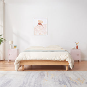 Lot de 2 tables de nuit Inari acier 57 x 40 x 30 cm [en.casa]
