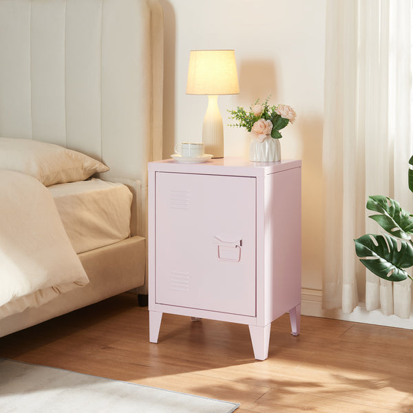 Lot de 2 tables de nuit Inari acier 57 x 40 x 30 cm [en.casa]