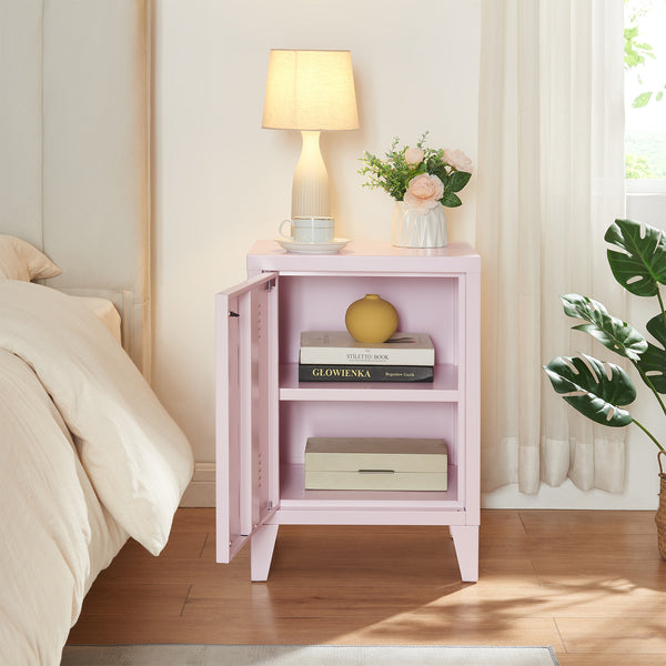 Lot de 2 tables de nuit Inari acier 57 x 40 x 30 cm [en.casa]