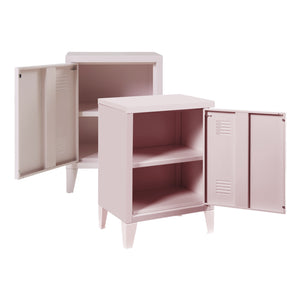 Lot de 2 tables de nuit Inari acier 57 x 40 x 30 cm [en.casa]
