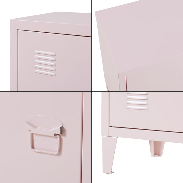 Lot de 2 tables de nuit Inari acier 57 x 40 x 30 cm [en.casa]