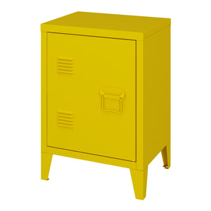 Nachtschrank Inari Türgriff rechts Stahl [en.casa]