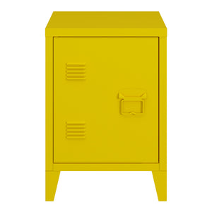 Nachtschrank Inari Türgriff rechts Stahl [en.casa]