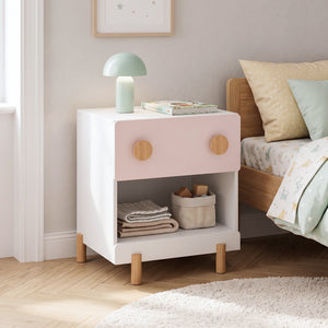 Comodino per Cameretta Vaarentaa 47x40x35 cm [en.casa]