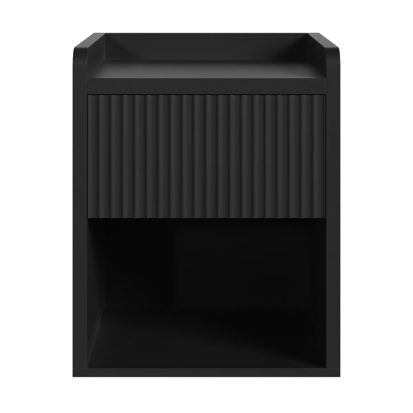 Comodino Nand con Cassetto e Vano Aperto 55x49x39 [en.casa] 