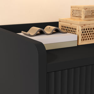 Comodino Nand con Cassetto e Vano Aperto 55x49x39 [en.casa] 