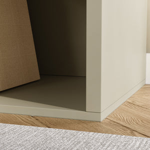 Comodino Nand con Cassetto e Vano Aperto 55x49x39 [en.casa] 