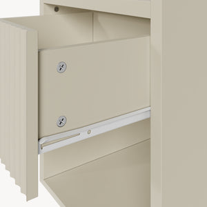 Comodino Nand con Cassetto e Vano Aperto 55x49x39 [en.casa] 