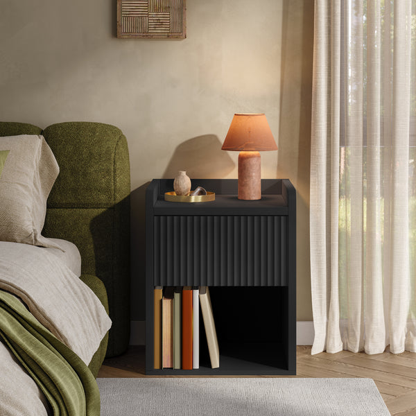 Nachttisch Nand 1 Schublade 1 unteres Fach [en.casa]