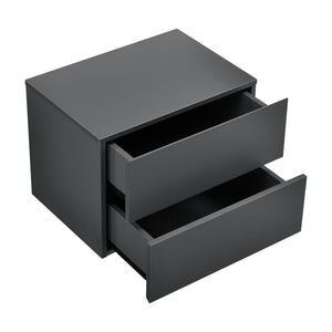 Comodino da Parete Ampfing con 2 Cassetti 40x29x30 cm [en.casa] 