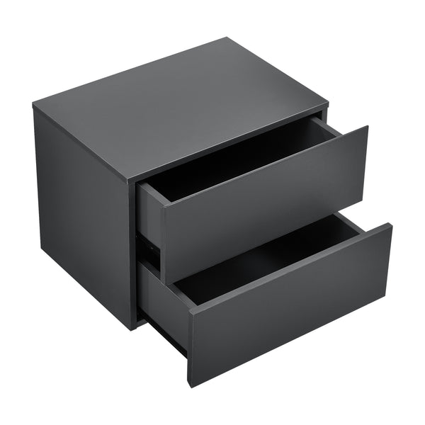 Comodino da Parete Ampfing con 2 Cassetti 40x29x30 cm [en.casa] 