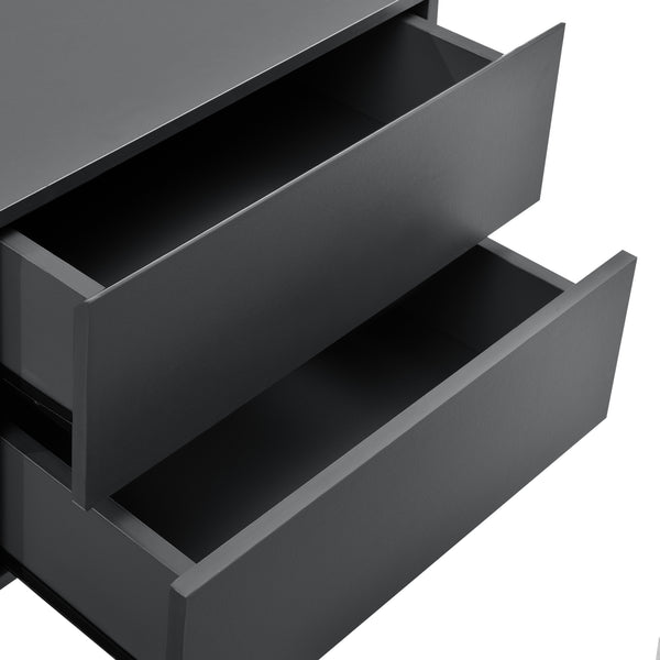 Comodino da Parete Ampfing con 2 Cassetti 40x29x30 cm [en.casa] 