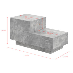 Beistelltisch Sebokeng Links 38x70x35 cm in versch. Farben en.casa