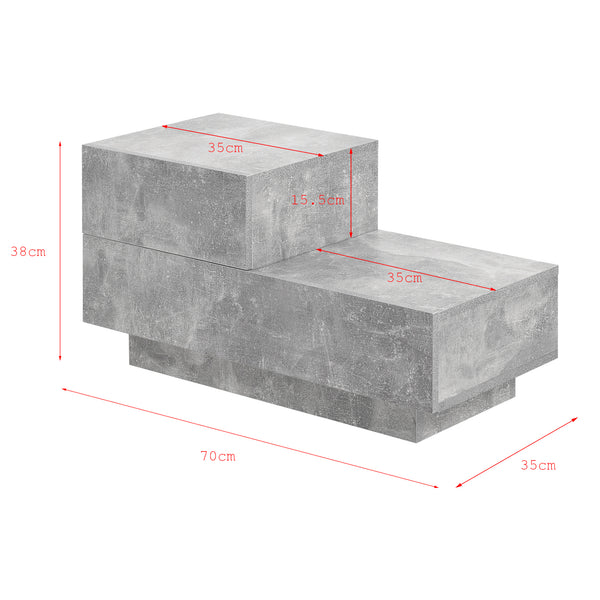 Beistelltisch Sebokeng Links 38x70x35 cm in versch. Farben en.casa