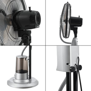Ventilateur Humidificateur Ninove sur Pied 75 W Plastique plusieurs couleurs [in.tec]