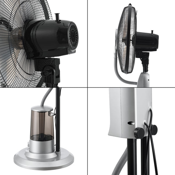 Ventilateur Humidificateur Ninove sur Pied 75 W Plastique plusieurs couleurs [in.tec]