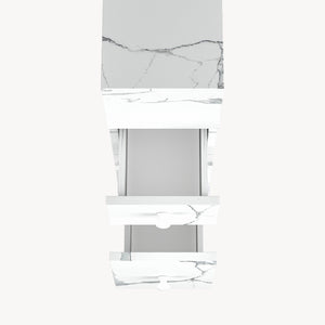 Mobile da Bagno Broreynna a Rotelle con 2 Cassetti 66 x 15 x 33 cm [en.casa]