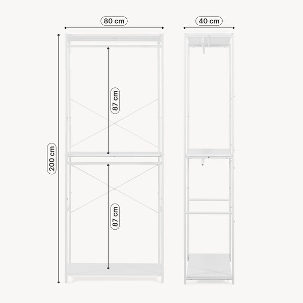 Offener Kleiderschrank Verdfjorg [en.casa]