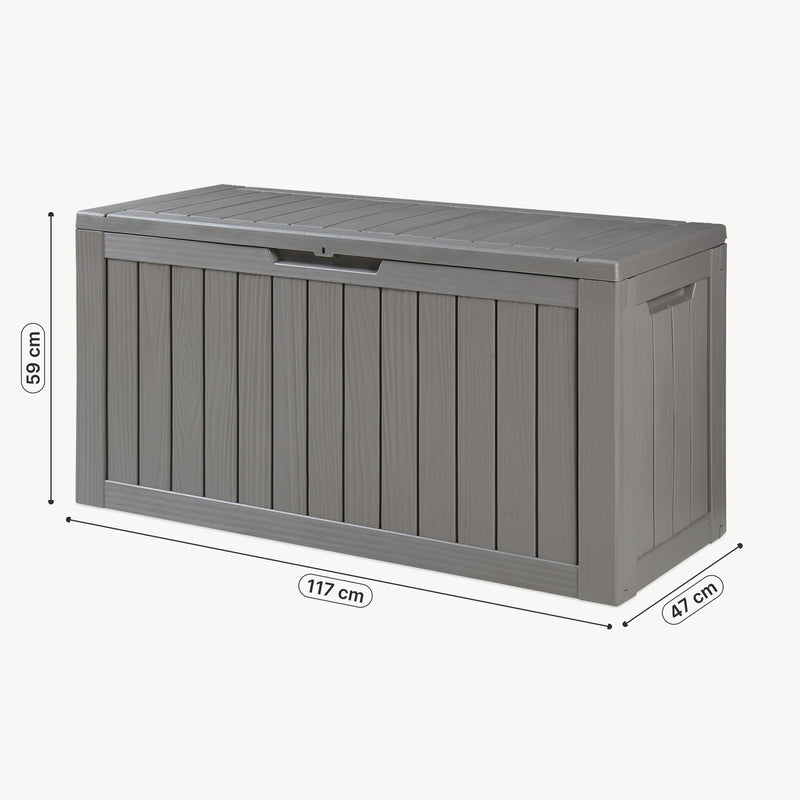 Schizzo in scala Baule da Giardino Vades Contenitore Multiuso 117 x 47 x 59 cm casa.pro