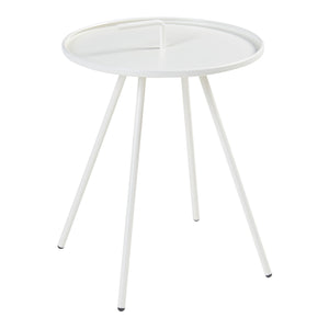 Table d'appoint de jardin Fosen acier 55 x 42 cm [en.casa]