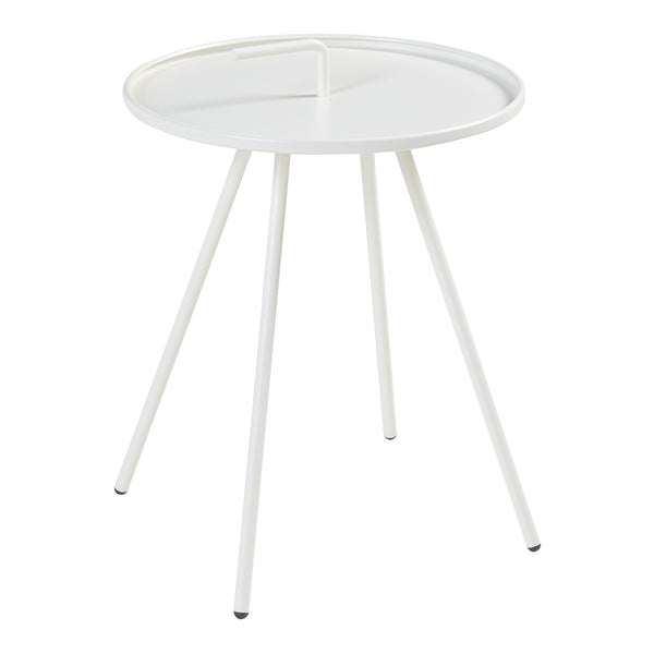 Table d'appoint de jardin Fosen acier 55 x 42 cm [en.casa]