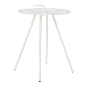 Table d'appoint de jardin Fosen acier 55 x 42 cm [en.casa]