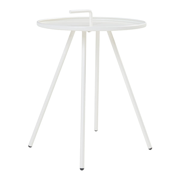 Table d'appoint de jardin Fosen acier 55 x 42 cm [en.casa]