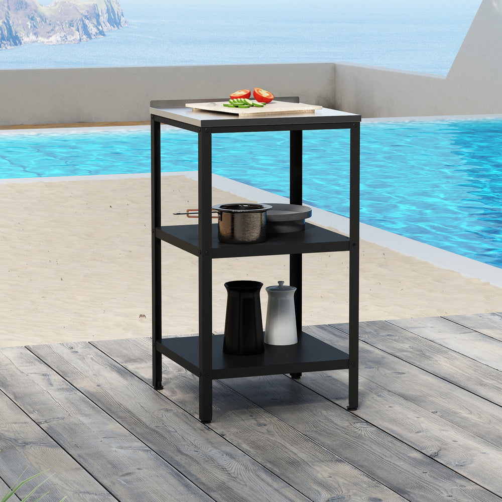 Étagère d'extérieur Bolognano acier 92 x 50 x 50 cm casa.pro