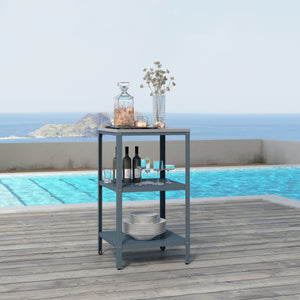 Outdoor Standregal Bolognano 92x50x50 cm [casa.pro]