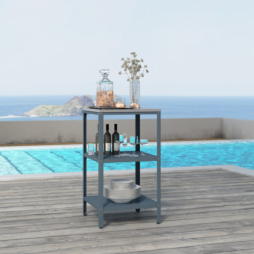 Outdoor Standregal Bolognano 92x50x50 cm [casa.pro]