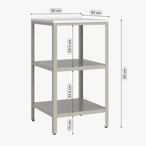 Outdoor Standregal Bolognano 92x50x50 cm [casa.pro]