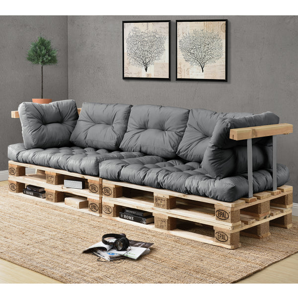 Cuscino per Mobili Pallet Bancali EPAL Divano Panca da Giardino [en.casa]