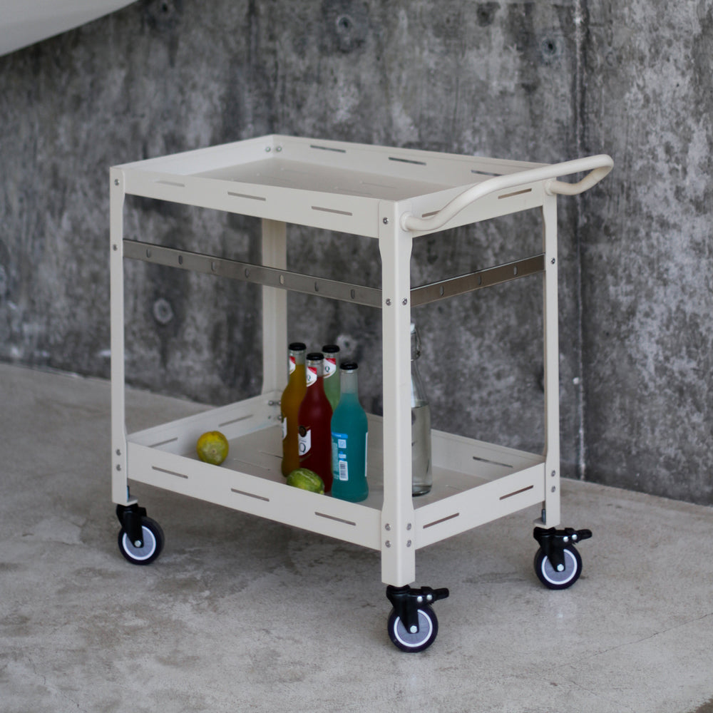 Chariot de service d’extérieur Bard acier 72 x 77 x 38 cm casa.pro