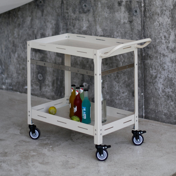 Chariot de service d’extérieur Bard acier 72 x 77 x 38 cm casa.pro