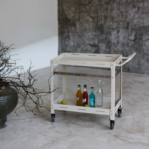 Chariot de service d’extérieur Bard acier 72 x 77 x 38 cm casa.pro