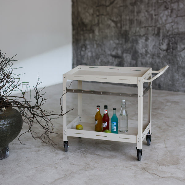 Chariot de service d’extérieur Bard acier 72 x 77 x 38 cm casa.pro