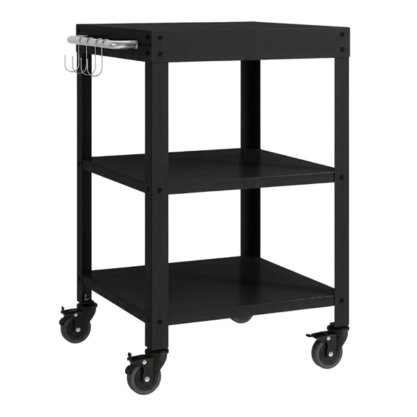 Outdoor Servierwagen Bolognano Stahl 81x50x50 cm [casa.pro]