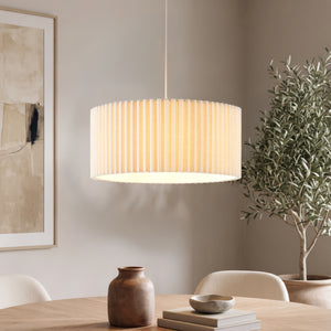 Lampada a sospensione Kupimi Ø45 cm Beige [lux.pro]