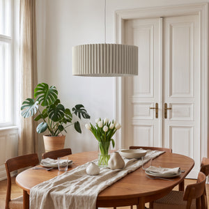 Lampada a sospensione Kupimi Ø45 cm Beige [lux.pro]