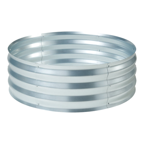 Jardinière surélevée Andrano acier galvanisé argent casa.pro