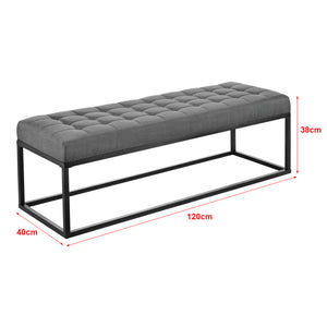 Panca per Interni Salta Ottomana Imbottita Trapuntata 120x40x38 cm pro.tec