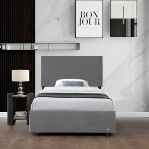 Polsterbett Juva mit Matratze und Bettkasten Corium