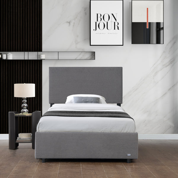 Polsterbett Juva mit Matratze und Bettkasten Corium
