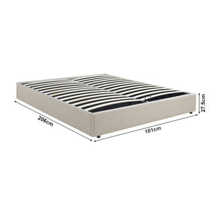 Lit coffre Nola avec matelas [en.casa]