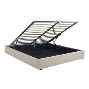 Lit coffre Nola avec matelas [en.casa]